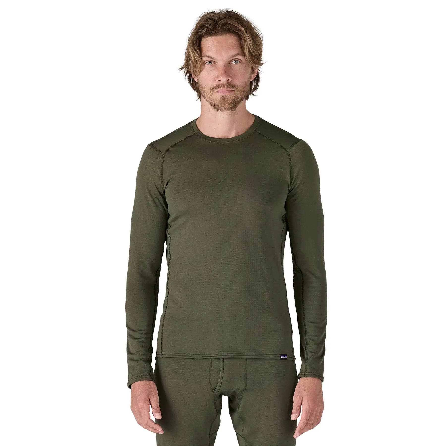 Men's Capilene® Thermal Weight Crew in Pine Needle Green | Patagonia Bend