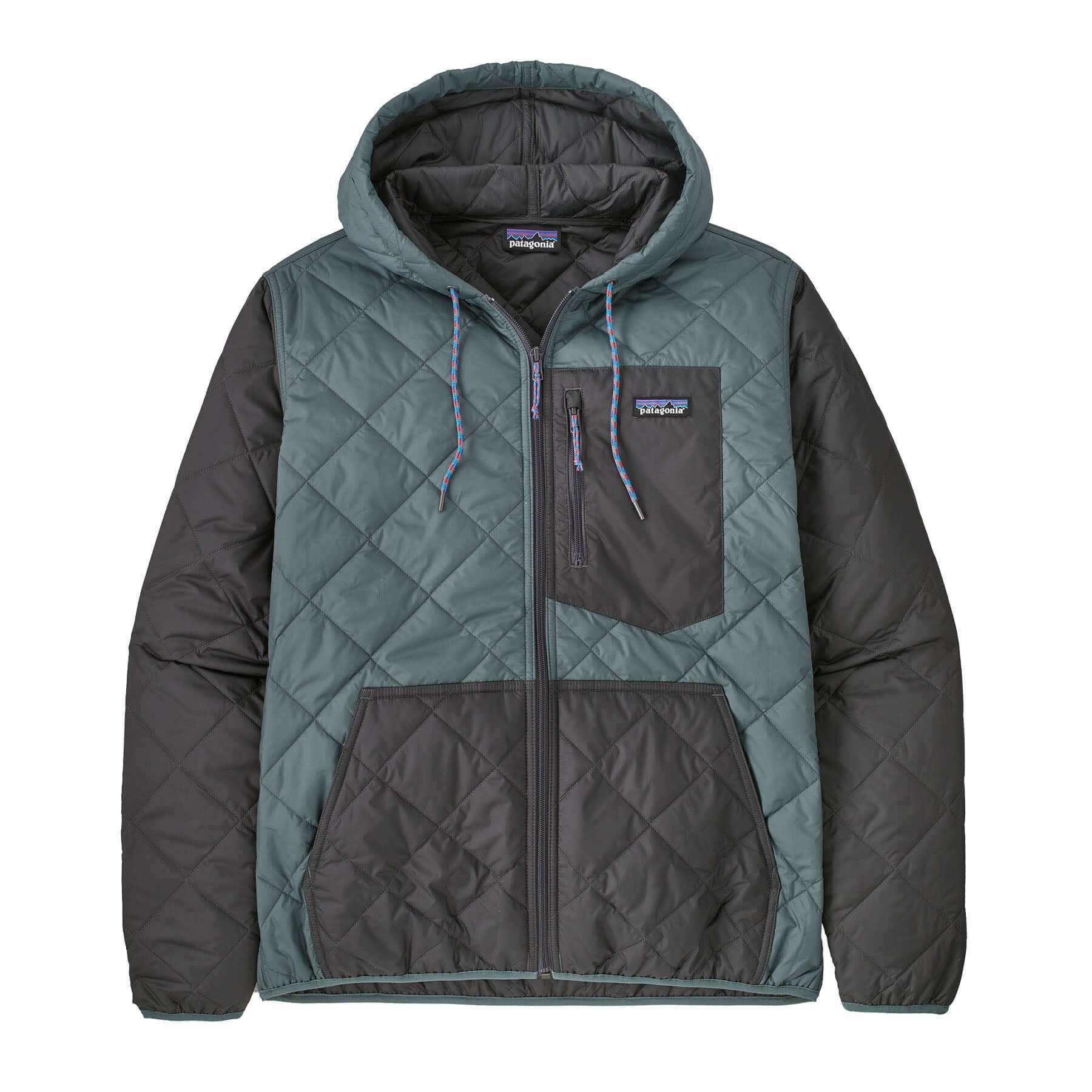 Men's Diamond Quilted Bomber Hoody in NOUVEAU GREEN | Patagonia Bend