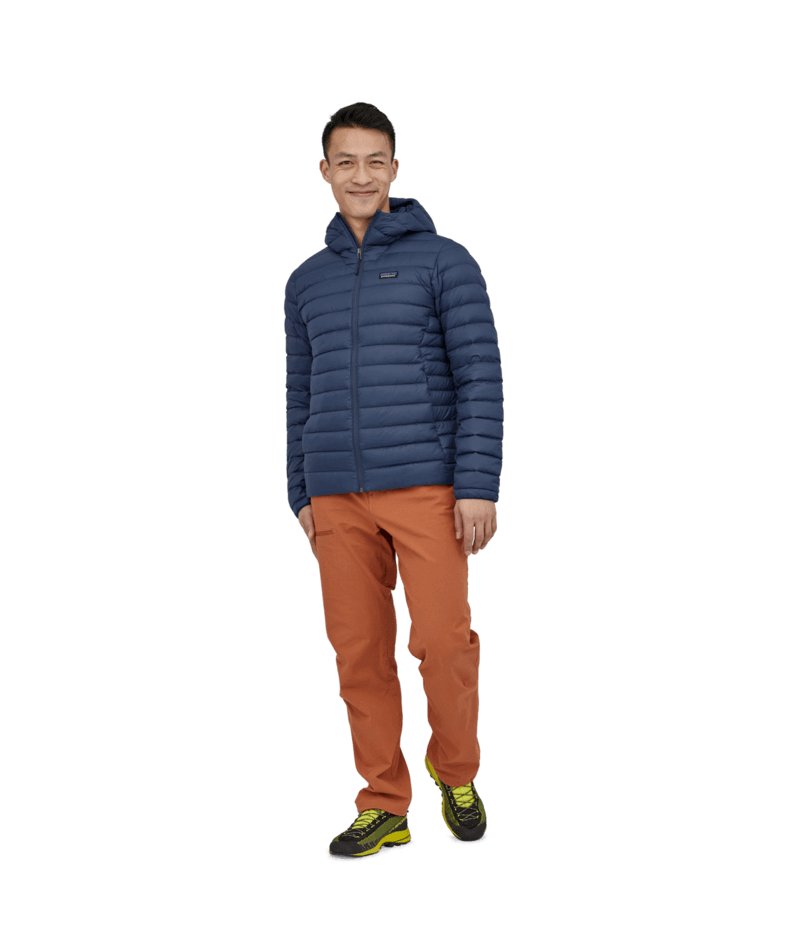 Men's Down Sweater Hoody in New Navy | Patagonia Bend