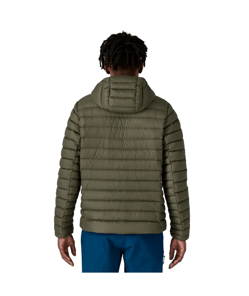 Men's Down Sweater Hoody in Pine Needle Green | Patagonia Bend