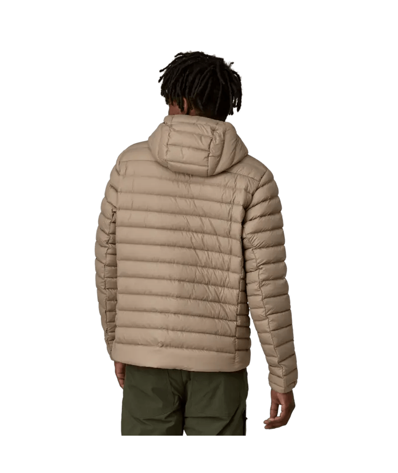 Men's Down Sweater Hoody in Seabird Grey | Patagonia Bend