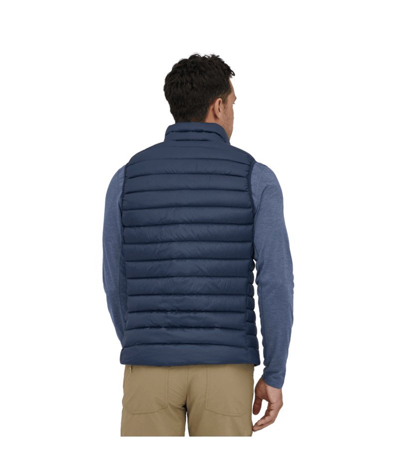 Mens online patagonia blue down puffer vest