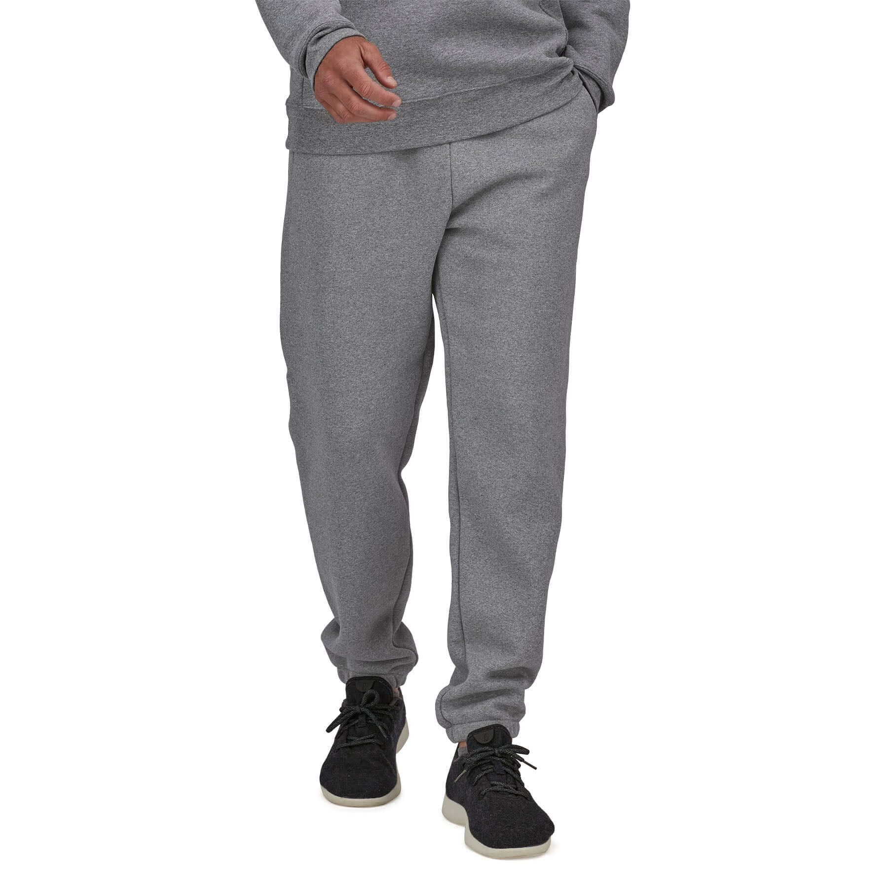 Men's Fitz Roy Icon Uprisal Sweatpants in Gravel Heather | Patagonia Bend