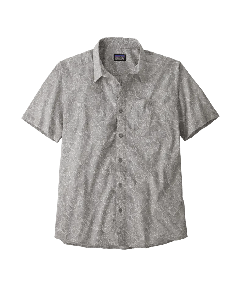 Men's Go To Shirt in Bees and Flowers: Salt Grey | Patagonia Bend