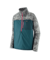 Men's Houdini Stash 1/2 Zip Pullover in Wetland Blue w/Rock Wash: Thermal Blue | Patagonia Bend