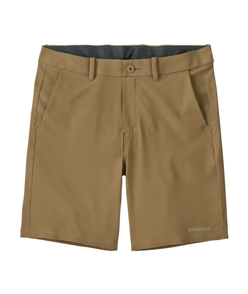 Men's Hydropeak Hybrid Walk Shorts - 18 in. in Slab Khaki | Patagonia Bend