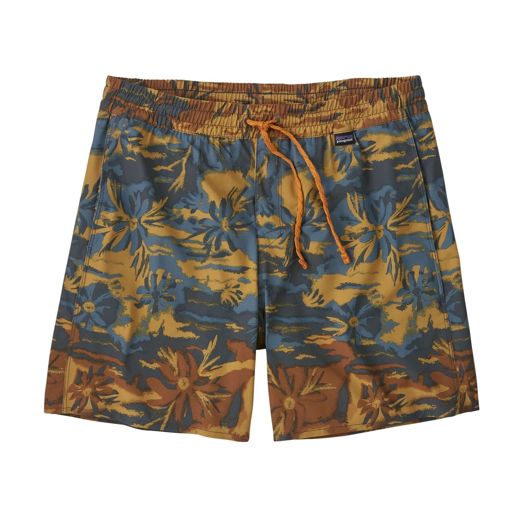 Men's Hydropeak Volley Shorts - 16 in. in Cliffs and Coves: Pufferfish Gold | Patagonia Bend