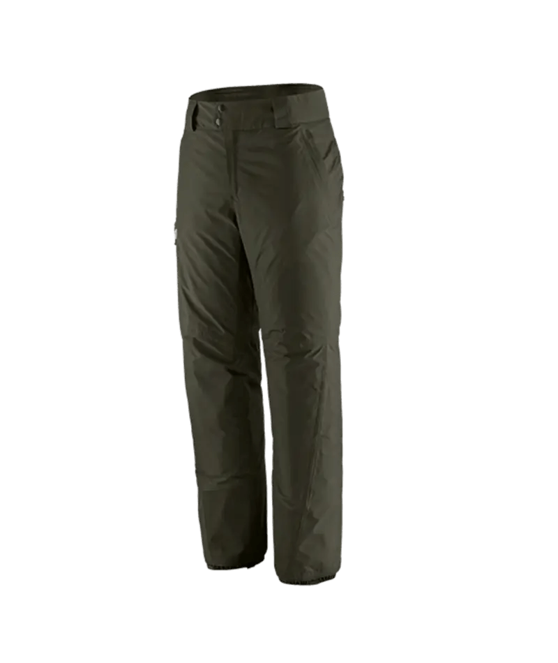 Men's Insulated Powder Town Pants - Regular in Pine Needle Green | Patagonia Bend