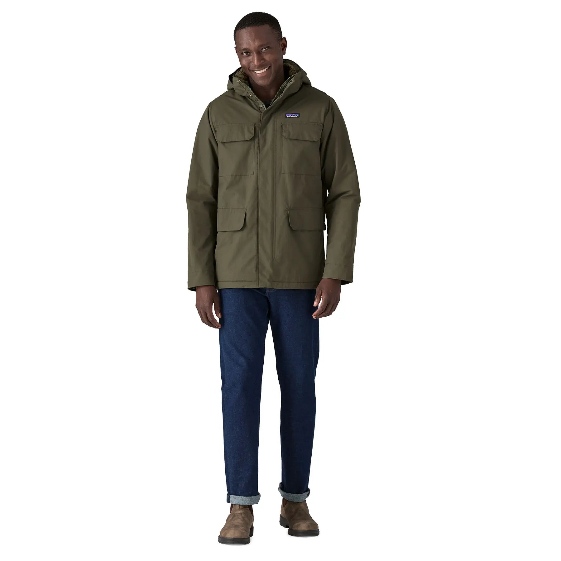 Men's Isthmus Parka in Basin Green | Patagonia Bend