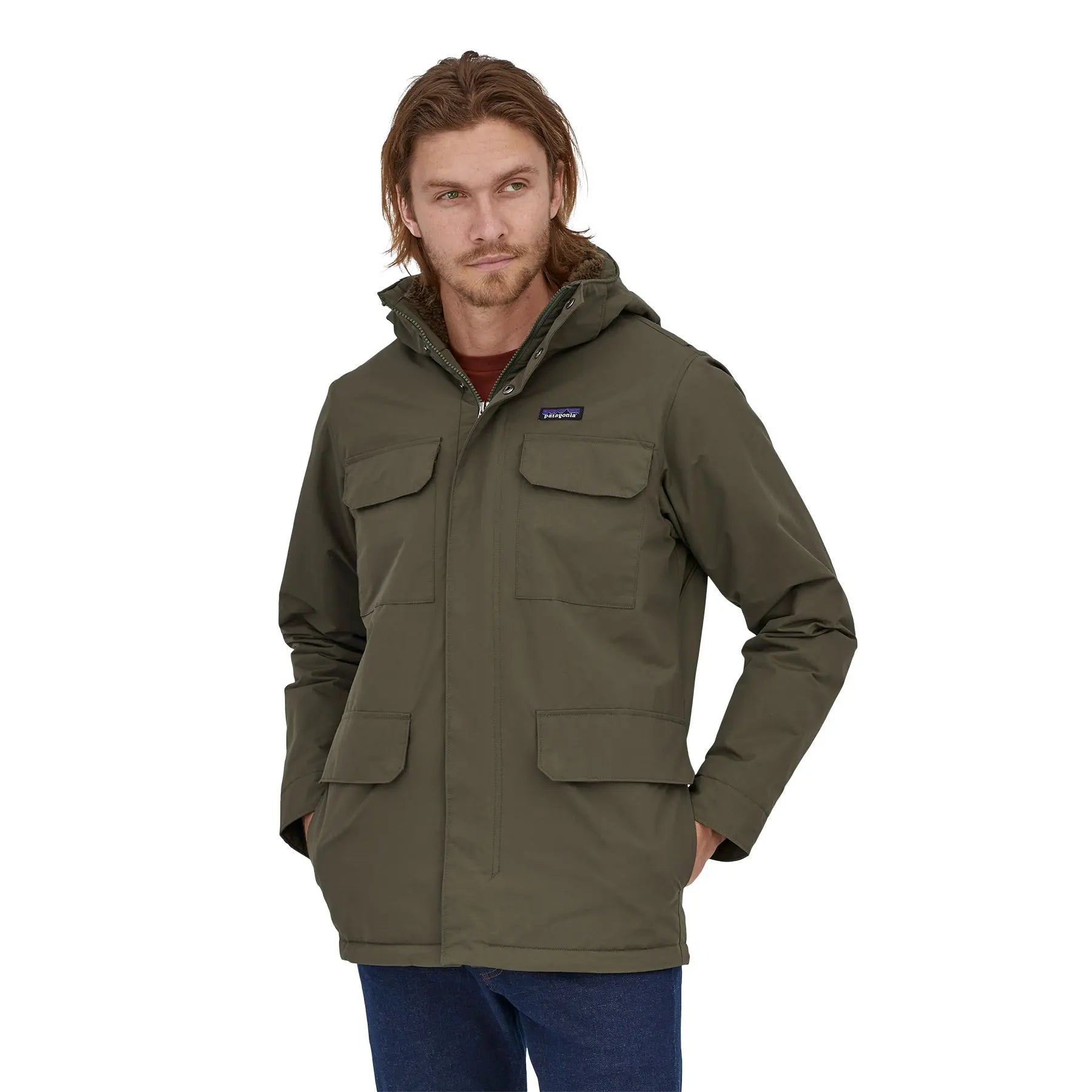 Men's Isthmus Parka in Basin Green | Patagonia Bend