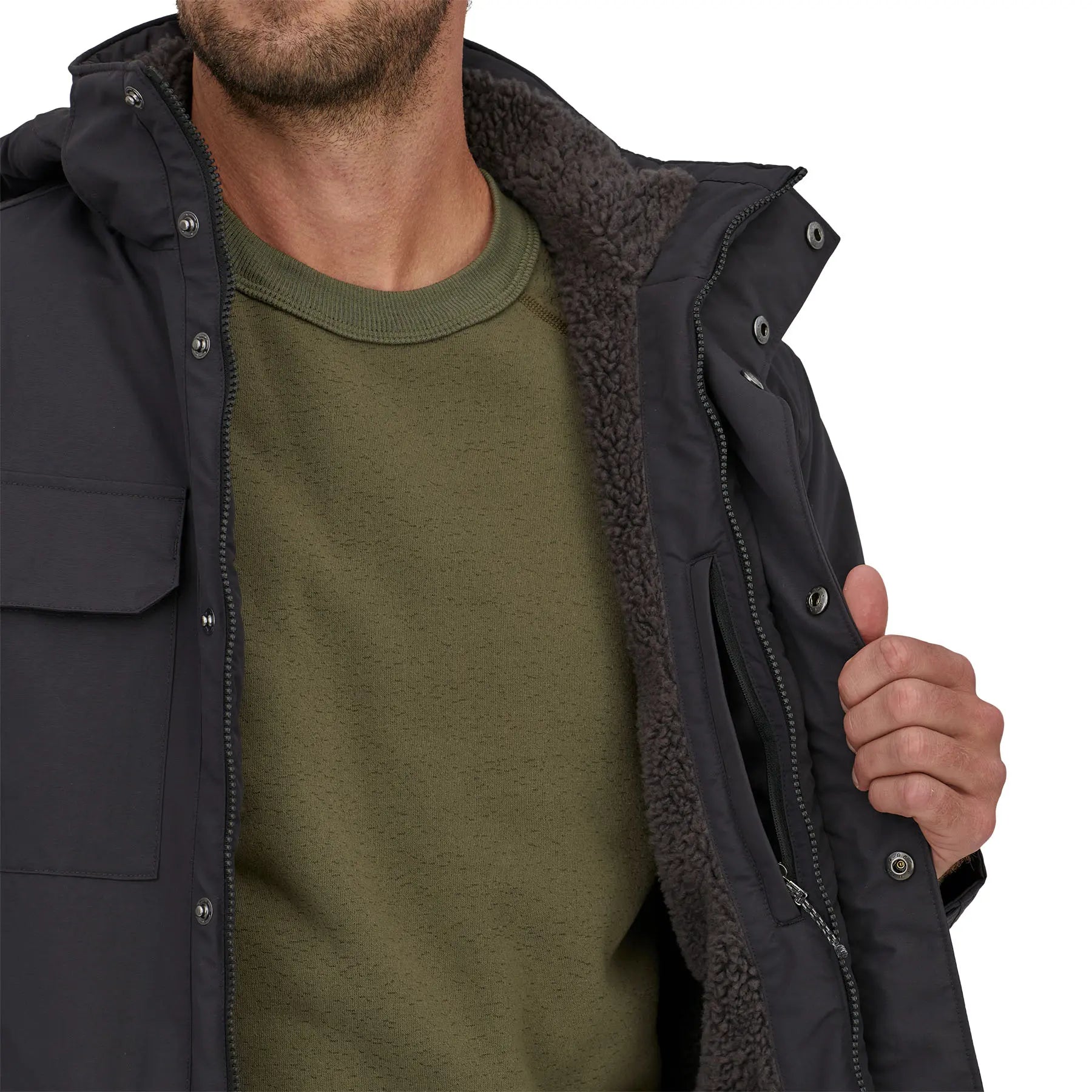 Men's Isthmus Parka in Ink Black | Patagonia Bend