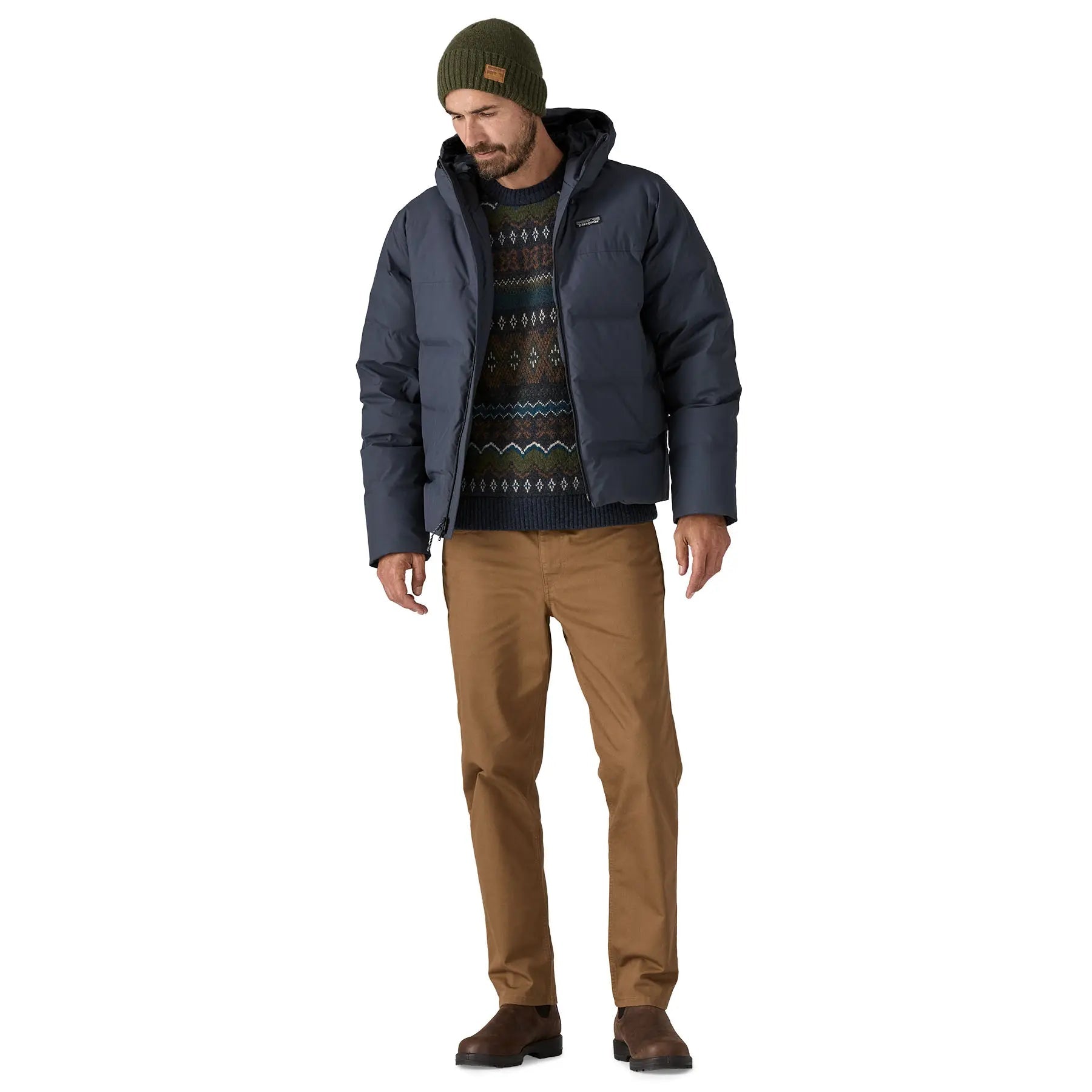 Men's Jackson Glacier Jacket in Smolder Blue | Patagonia Bend