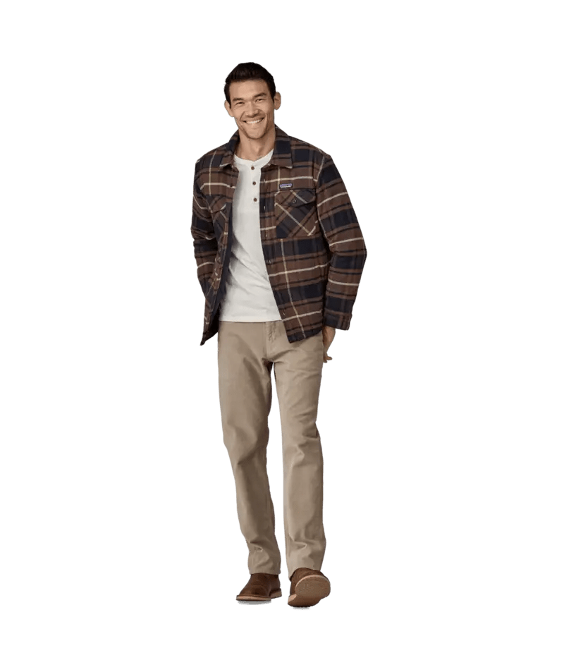 Men's Lightweight Insulated Fjord Flannel Shirt in Outdoor: Molasses Brown | Patagonia Bend