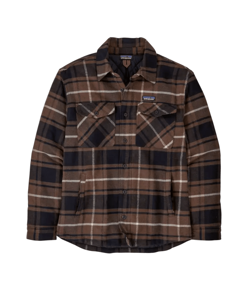 Men's Lightweight Insulated Fjord Flannel Shirt in Outdoor: Molasses Brown | Patagonia Bend