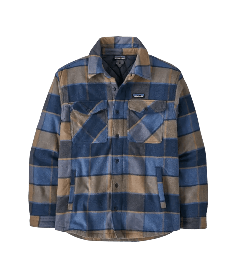 Men's Lightweight Insulated Fjord Flannel Shirt in William: Smolder Blue | Patagonia Bend