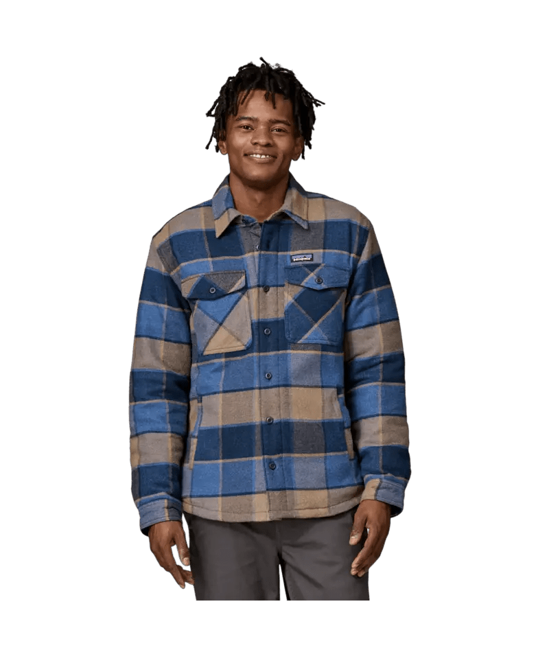 Men's Lightweight Insulated Fjord Flannel Shirt in William: Smolder Blue | Patagonia Bend