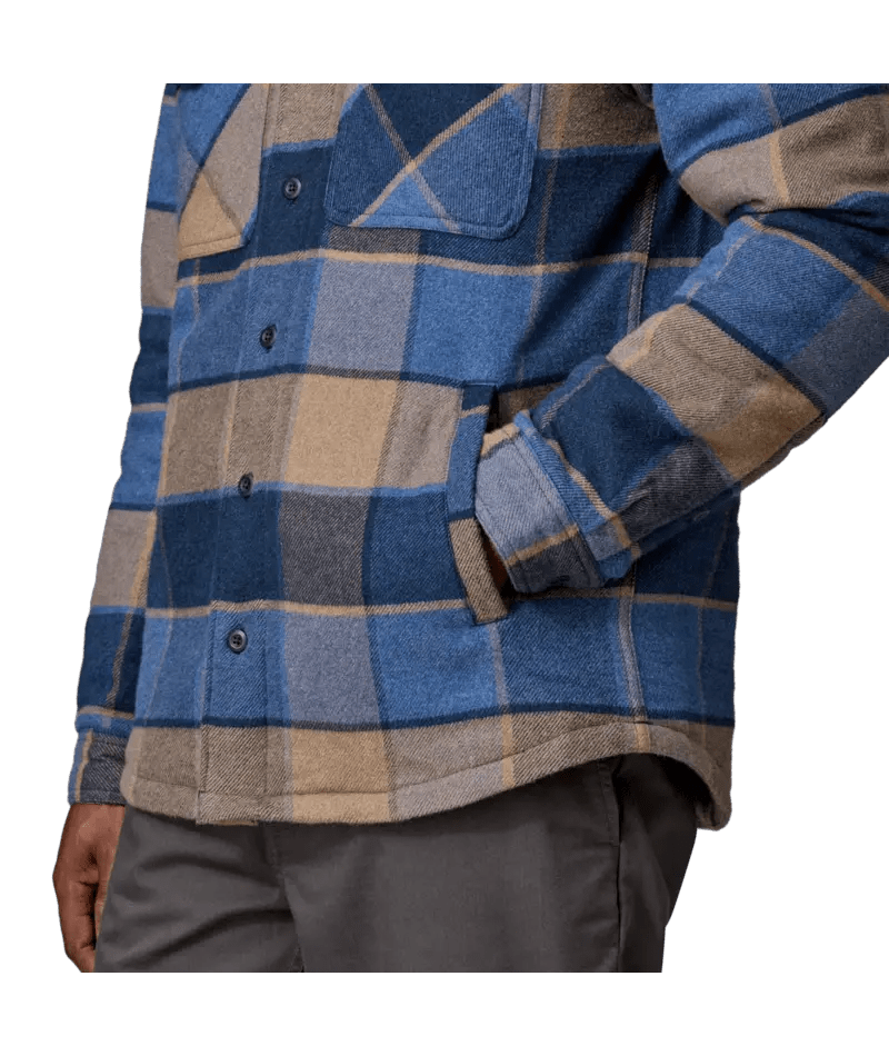 Men's Lightweight Insulated Fjord Flannel Shirt in William: Smolder Blue | Patagonia Bend