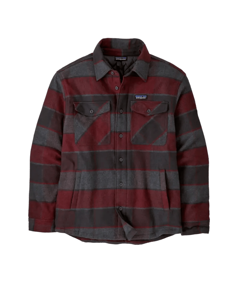 Men's Lightweight Insulated Fjord Flannel Shirt in William: Ink Black | Patagonia Bend