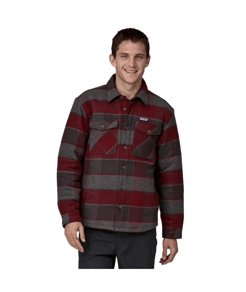 Men's Lightweight Insulated Fjord Flannel Shirt in William: Ink Black | Patagonia Bend