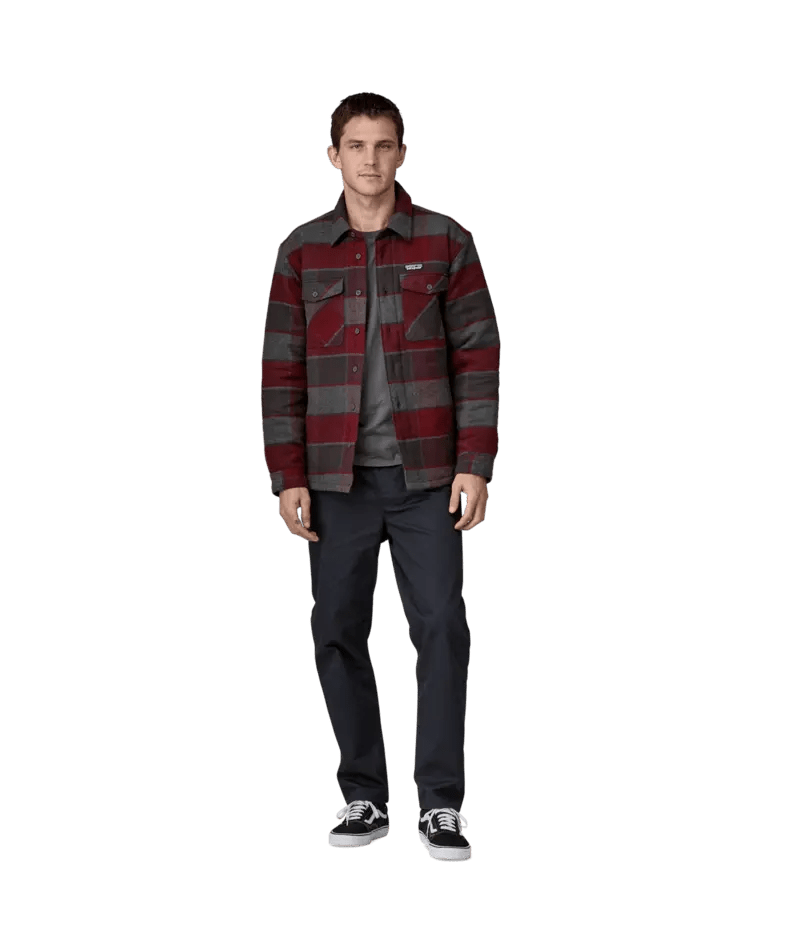 Men's Lightweight Insulated Fjord Flannel Shirt in William: Ink Black | Patagonia Bend