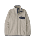 Men's Lightweight Synch Snap - T Pullover in Oatmeal Heather w/Smolder Blue | Patagonia Bend