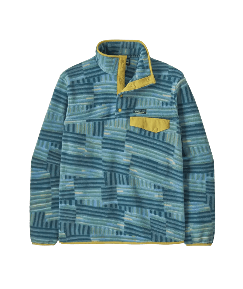 Men's Lightweight Synch Snap - T Pullover in Quilty Fitz: Wetland Blue | Patagonia Bend