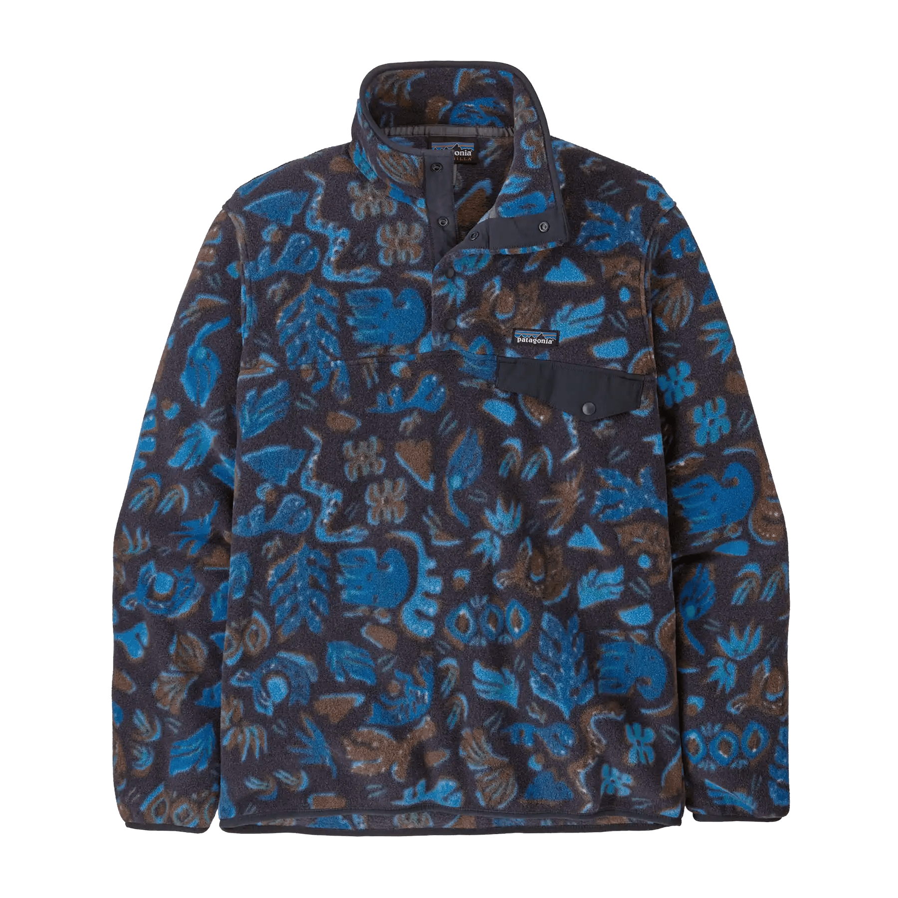 Men's Lightweight Synchilla® Snap - T® Pullover in Across Oceans: Pitch Blue | Patagonia Bend