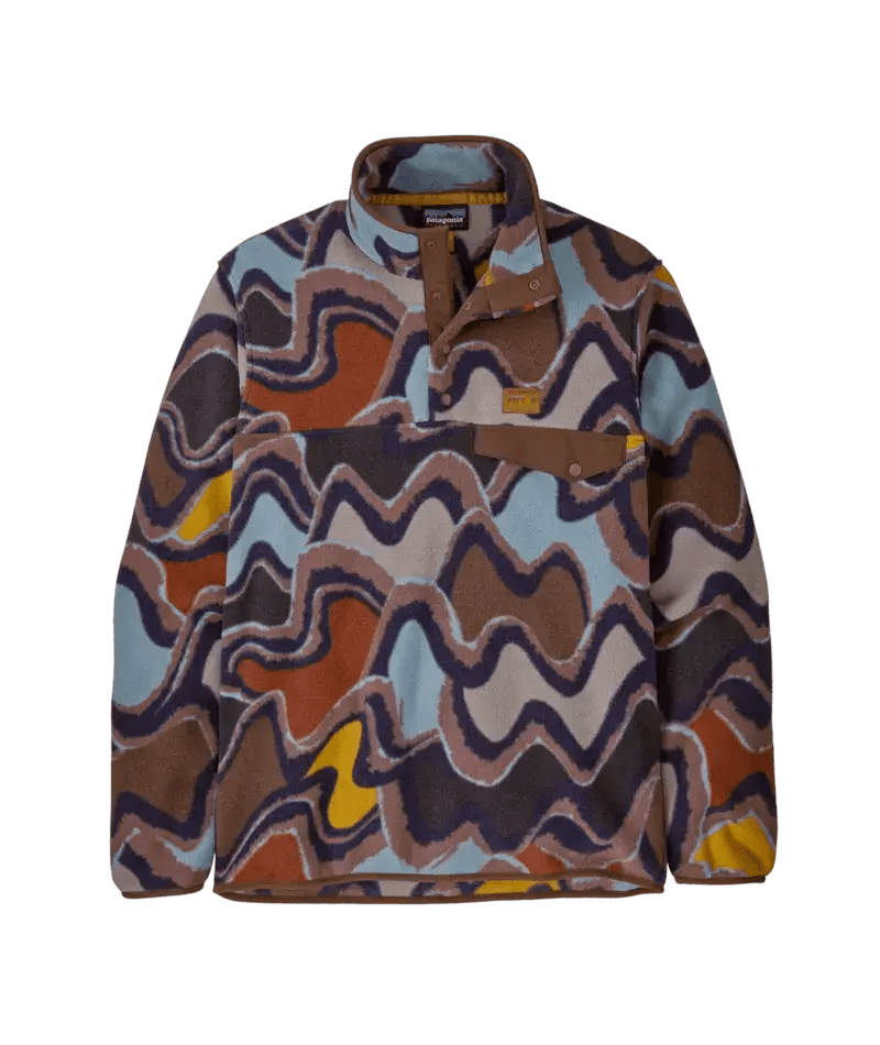 Men's Lightweight Synchilla® Snap - T® Pullover in Currents: Dulse Mauve | Patagonia Bend