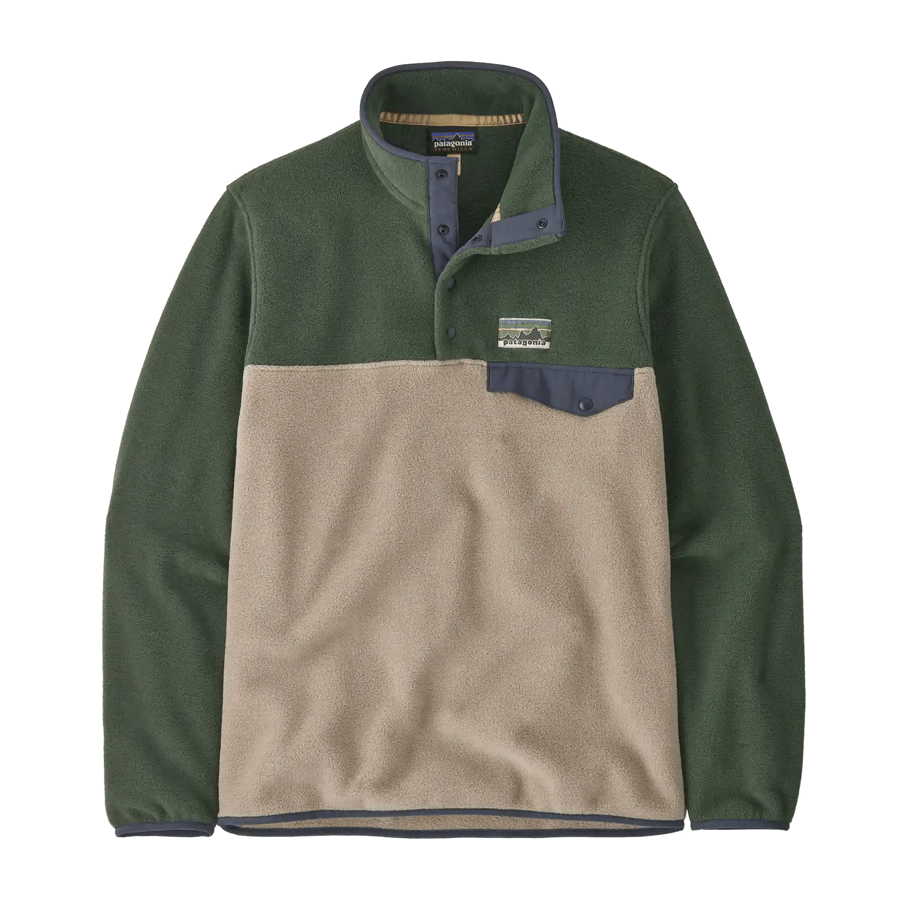 Men's Lightweight Synchilla® Snap - T® Pullover in Seabird Grey | Patagonia Bend