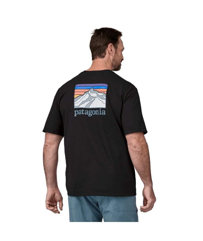 Men's Line Logo Ridge Pocket Responsibili - Tee in Ink Black | Patagonia Bend