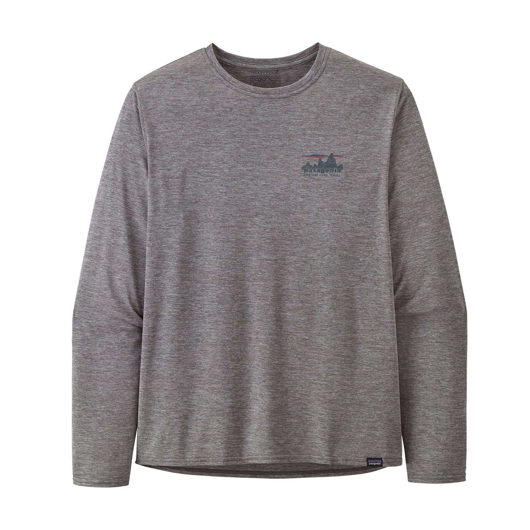 Men's Long - Sleeved Capilene Cool Daily Graphic Shirt in 73 Skyline: Feather Grey | Patagonia Bend