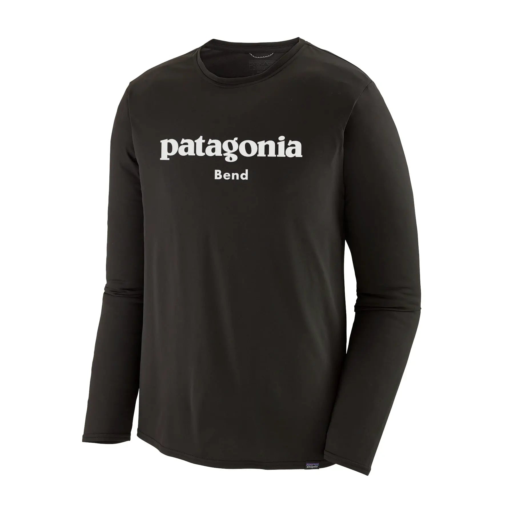 Black long fashion sleeve patagonia shirt