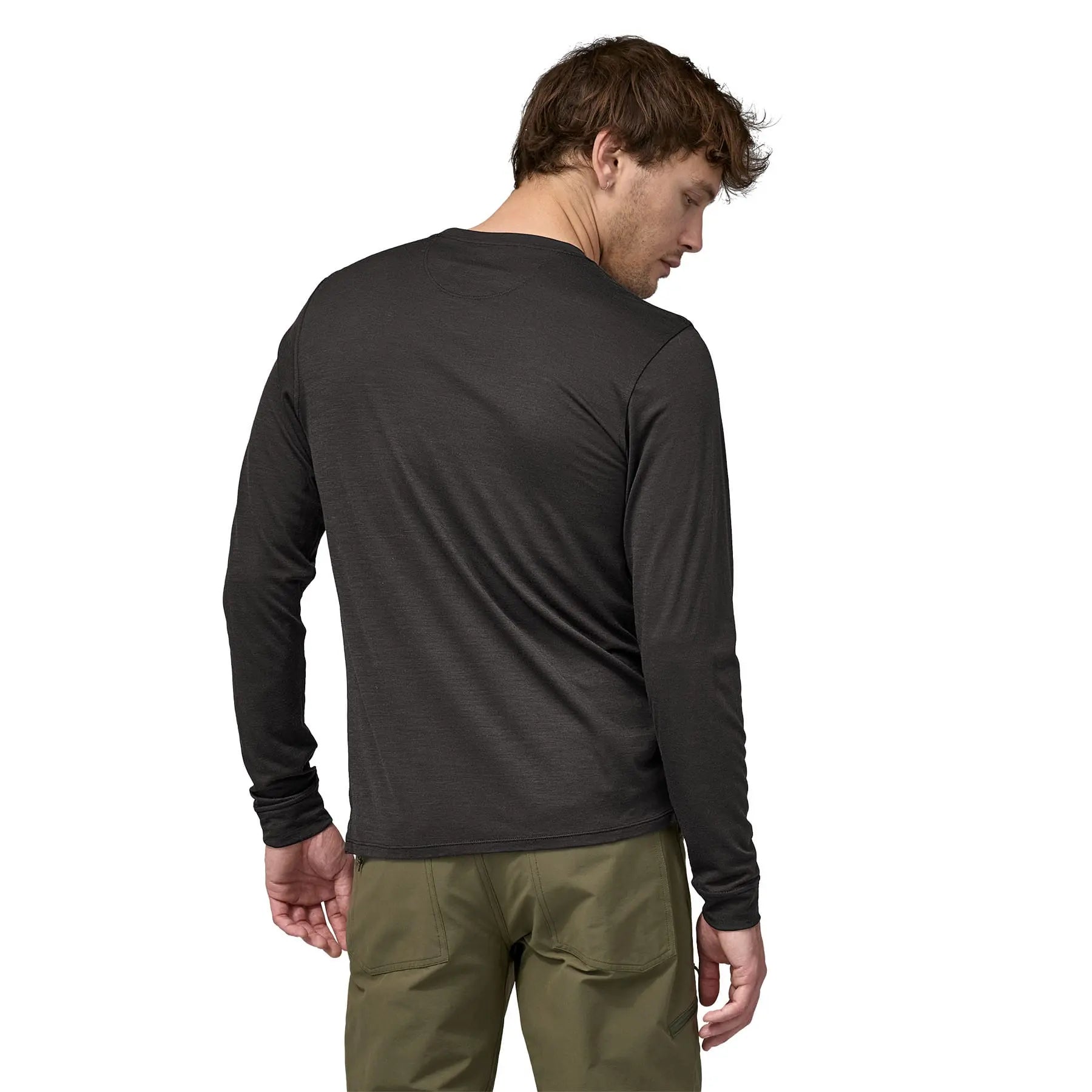 Men's Long - Sleeved Capilene® Cool Merino Shirt in Black | Patagonia Bend