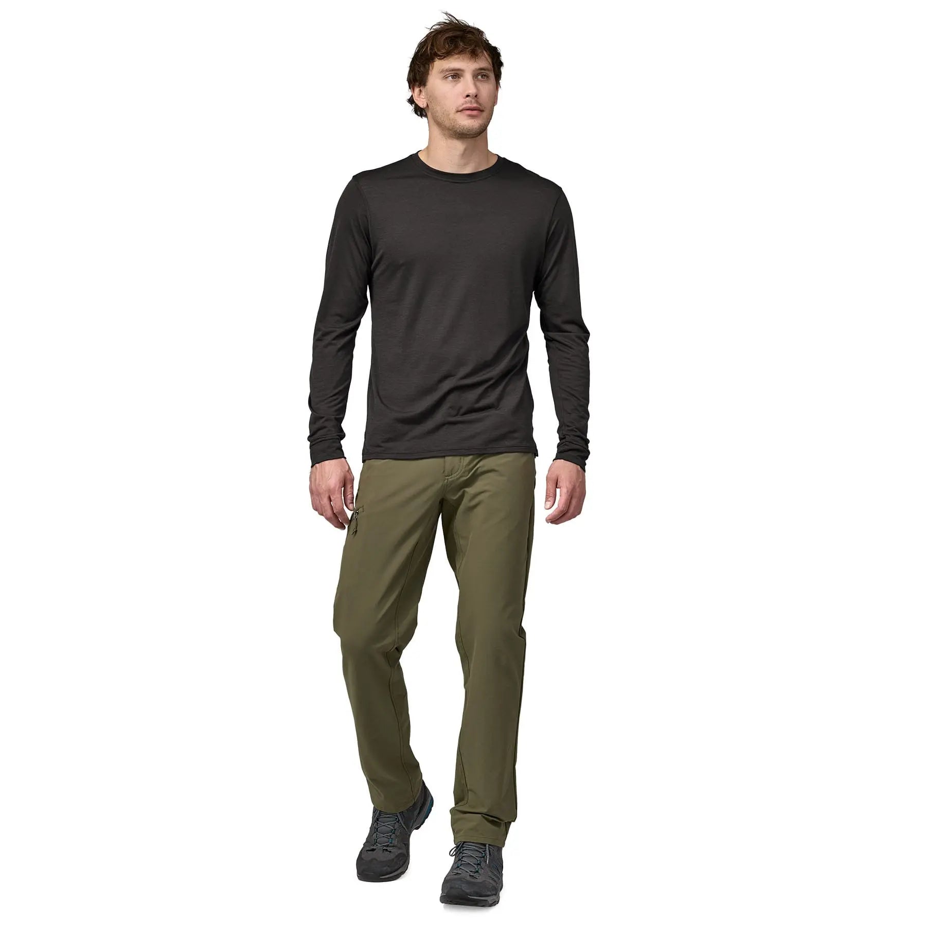 Men's Long - Sleeved Capilene® Cool Merino Shirt in Black | Patagonia Bend