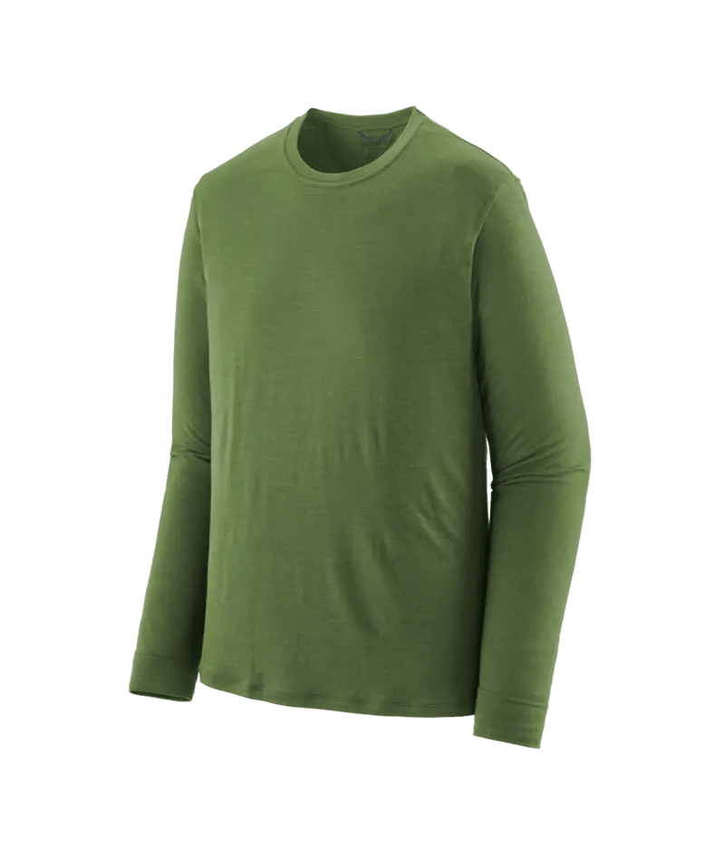 Men's Long - Sleeved Capilene® Cool Merino Shirt in Terrain Green | Patagonia Bend