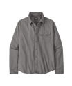 Men's Long - Sleeved Lightweight Fjord Flannel Shirt in Noble Grey | Patagonia Bend