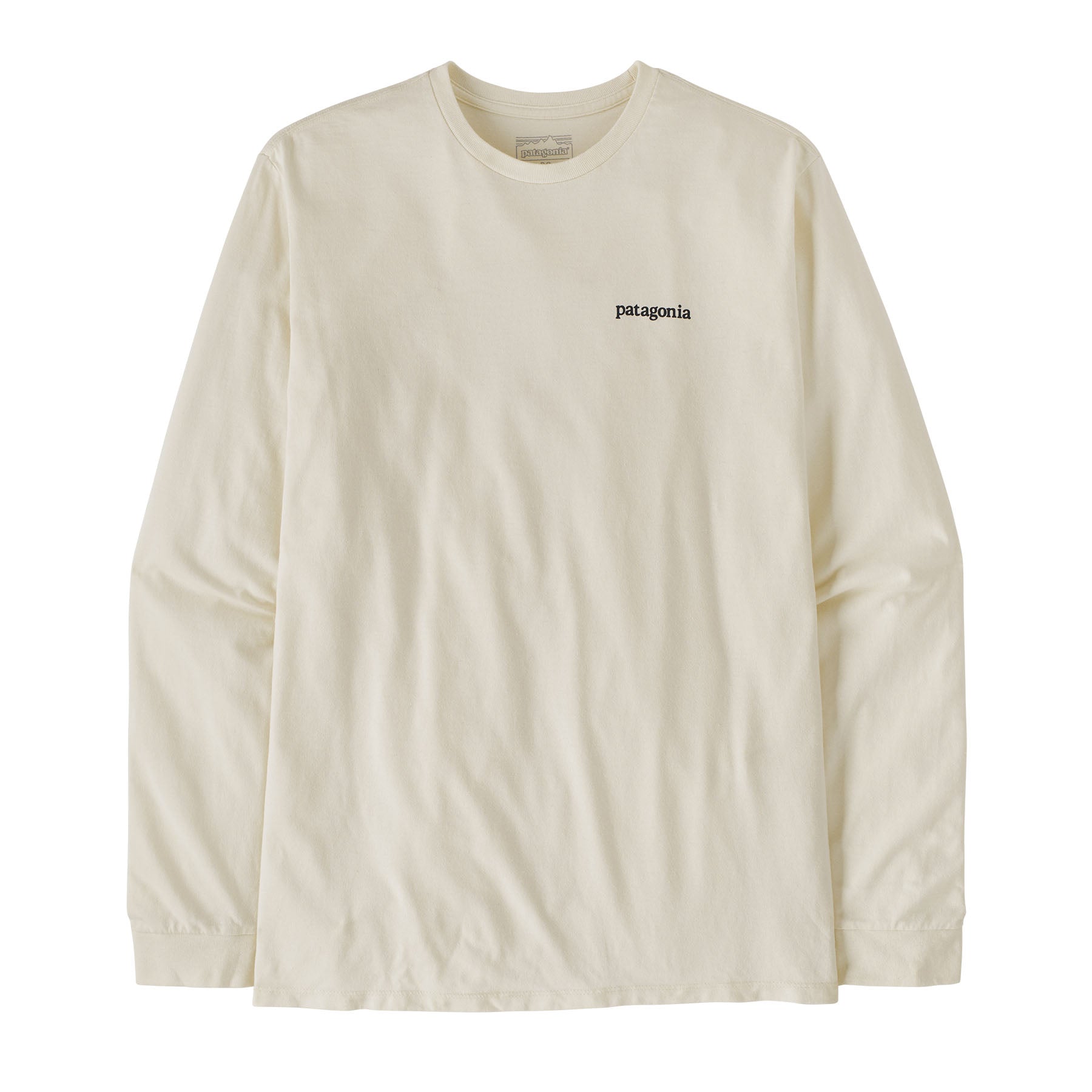 Men's Long - Sleeved Line Logo Ridge Responsibili - Tee in Birch White | Patagonia Bend