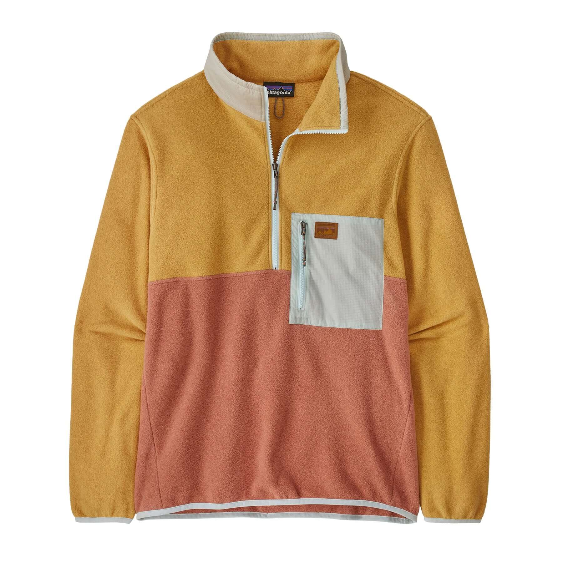 Men's Microdini 1/2 Zip Pullover in Sienna Clay | Patagonia Bend