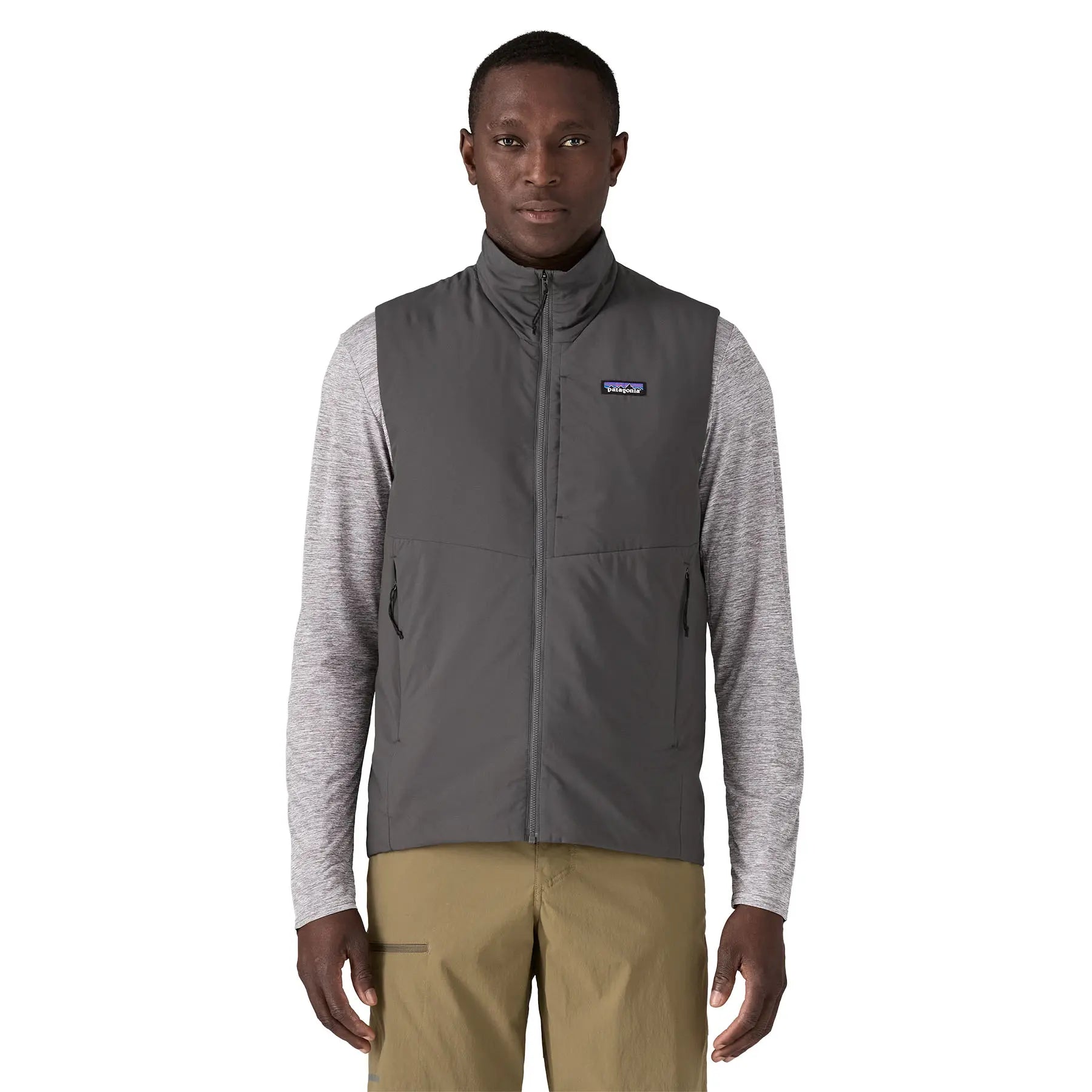 Gray patagonia vest on sale