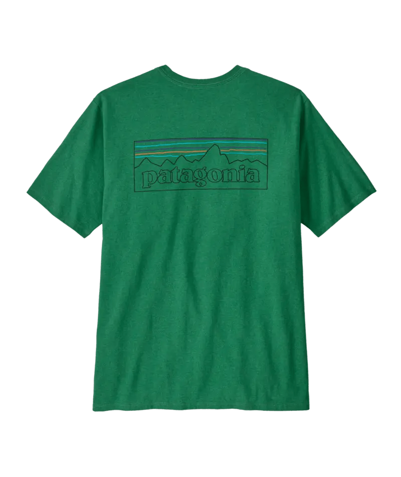 Men's P - 6 Logo Responsibili - Tee in P - 6 Outline: Heartleaf Green | Patagonia Bend