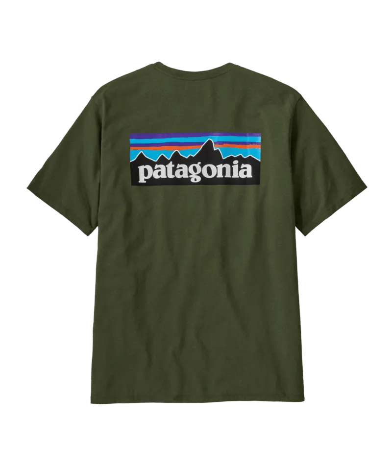 Men's P - 6 Logo Responsibili - Tee in Torrey Pine Green | Patagonia Bend