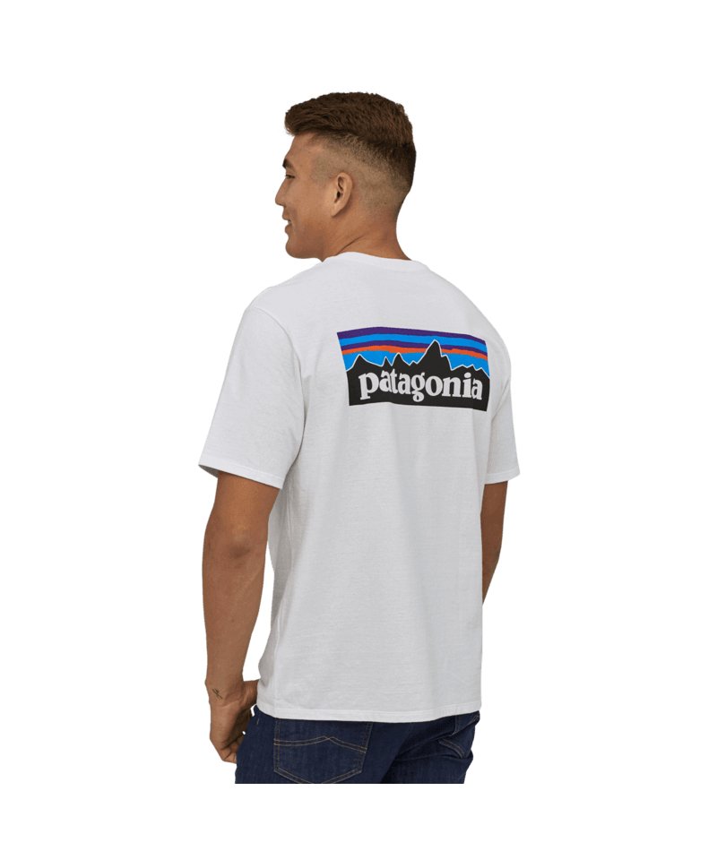 Men's P - 6 Logo Responsibili - Tee in WHITE | Patagonia Bend