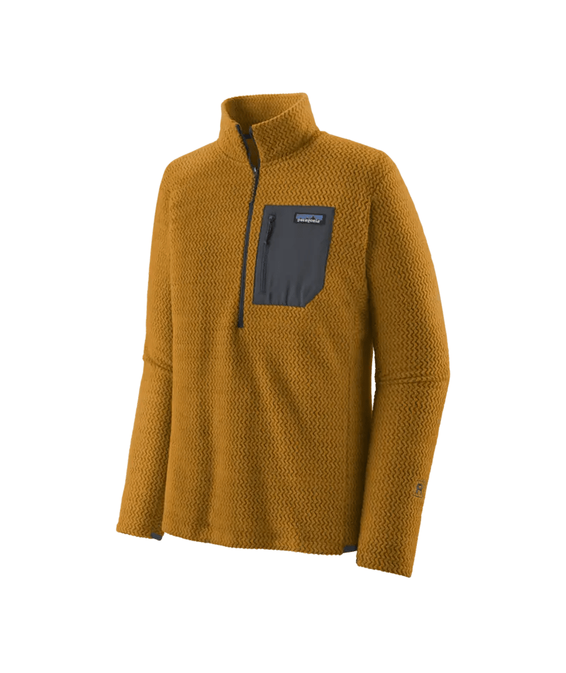 Men's R1 Air Zip Neck in Raptor Brown | Patagonia Bend