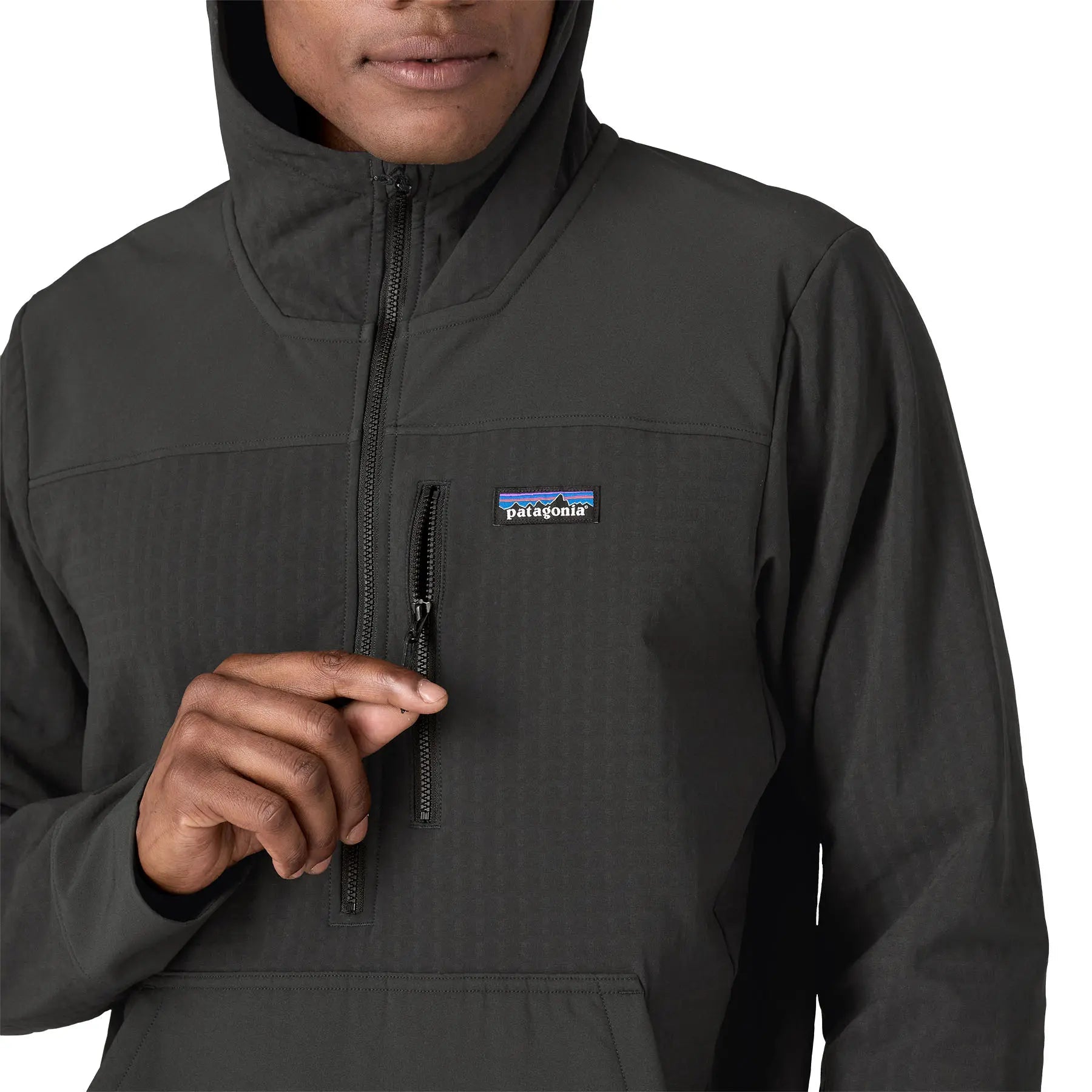 Men's R2® TechFace Pullover in Black | Patagonia Bend