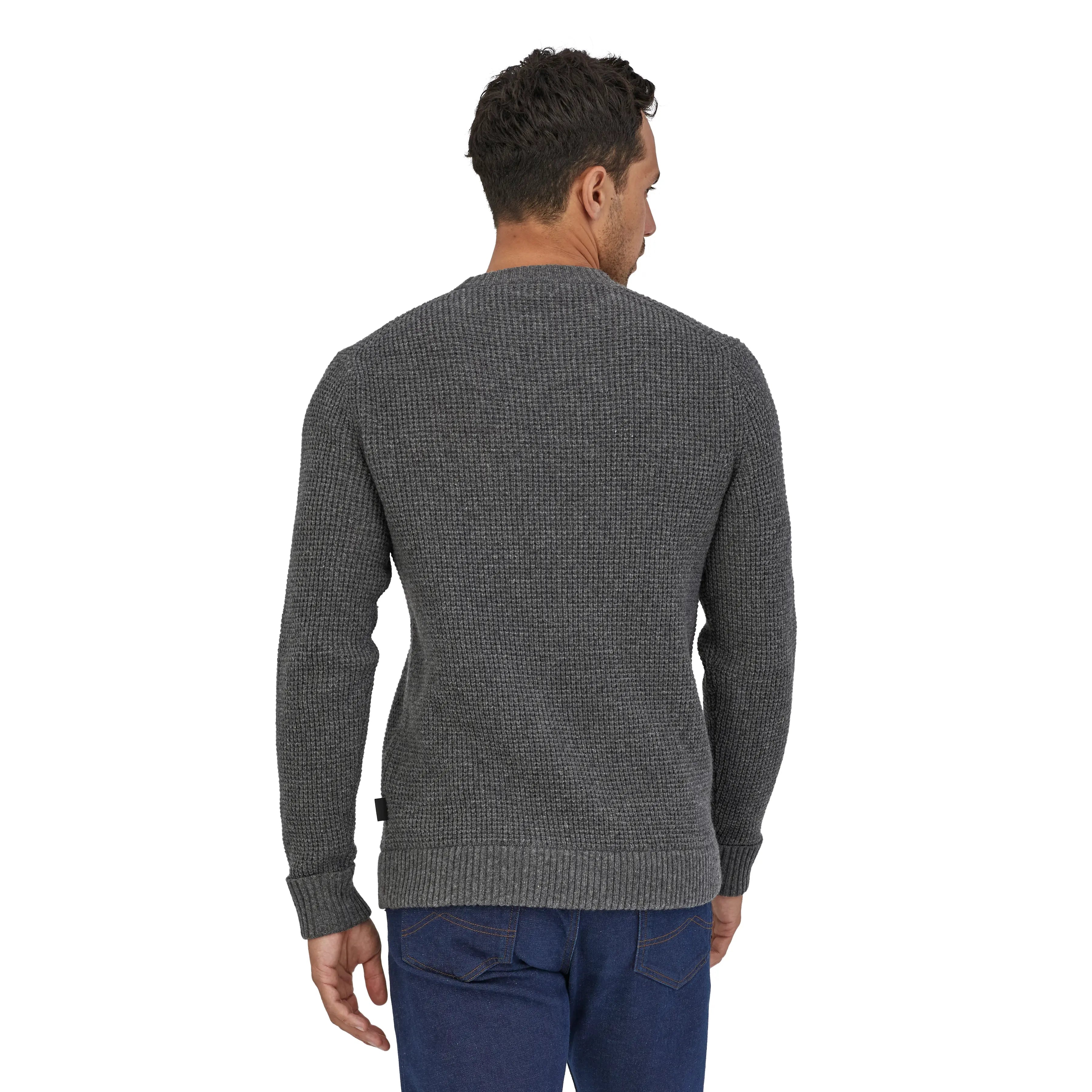 Men's Recycled Wool - Blend Sweater in Hex Grey | Patagonia Bend