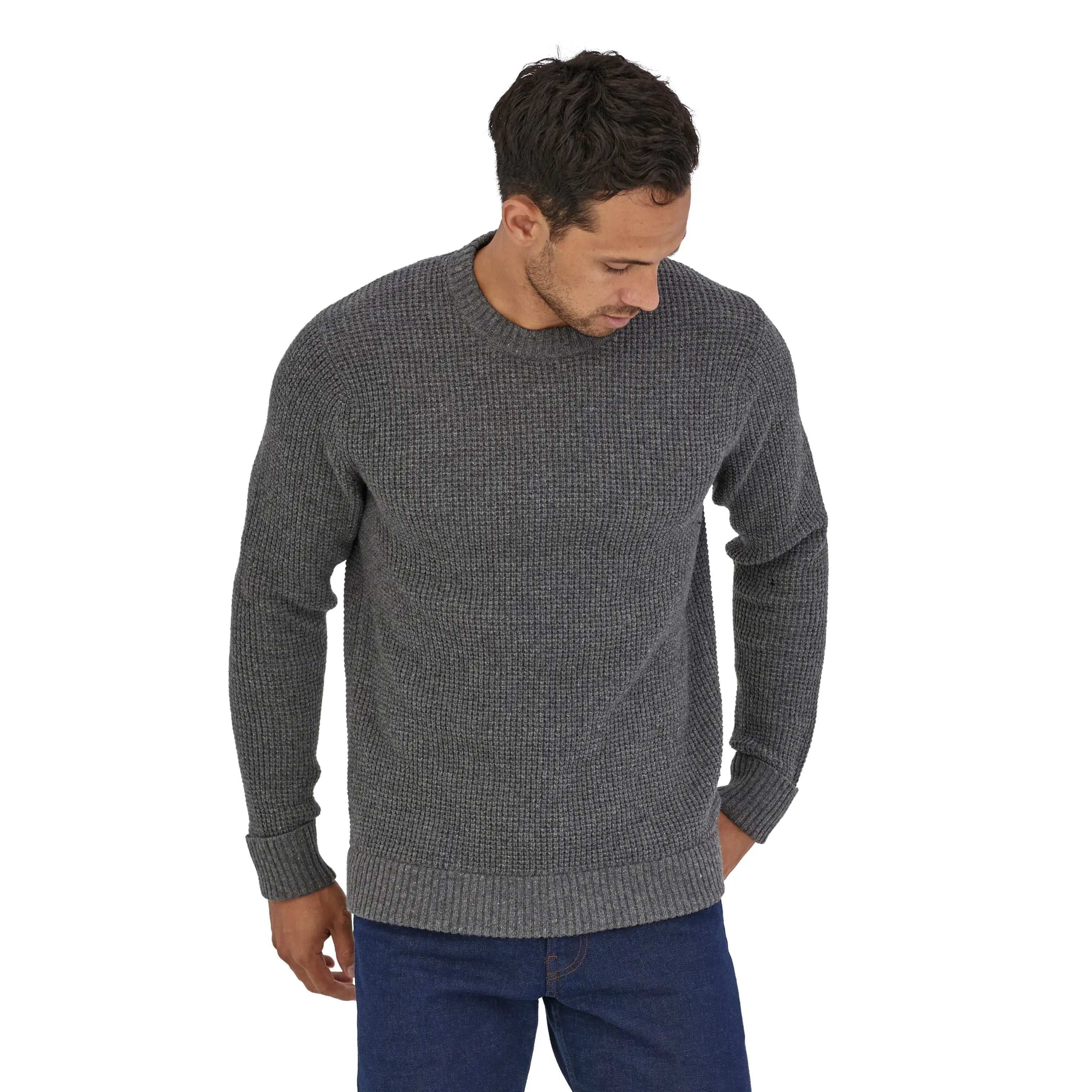 Men's Recycled Wool - Blend Sweater in Hex Grey | Patagonia Bend