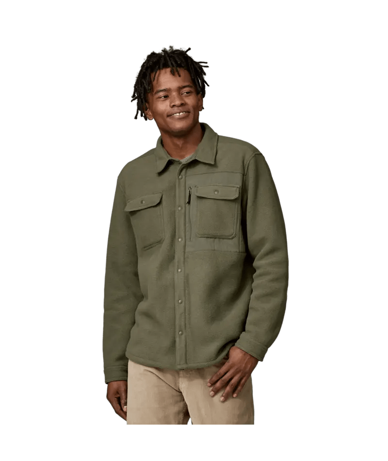 Men's Synchilla® Shirt Jacket in Basin Green | Patagonia Bend