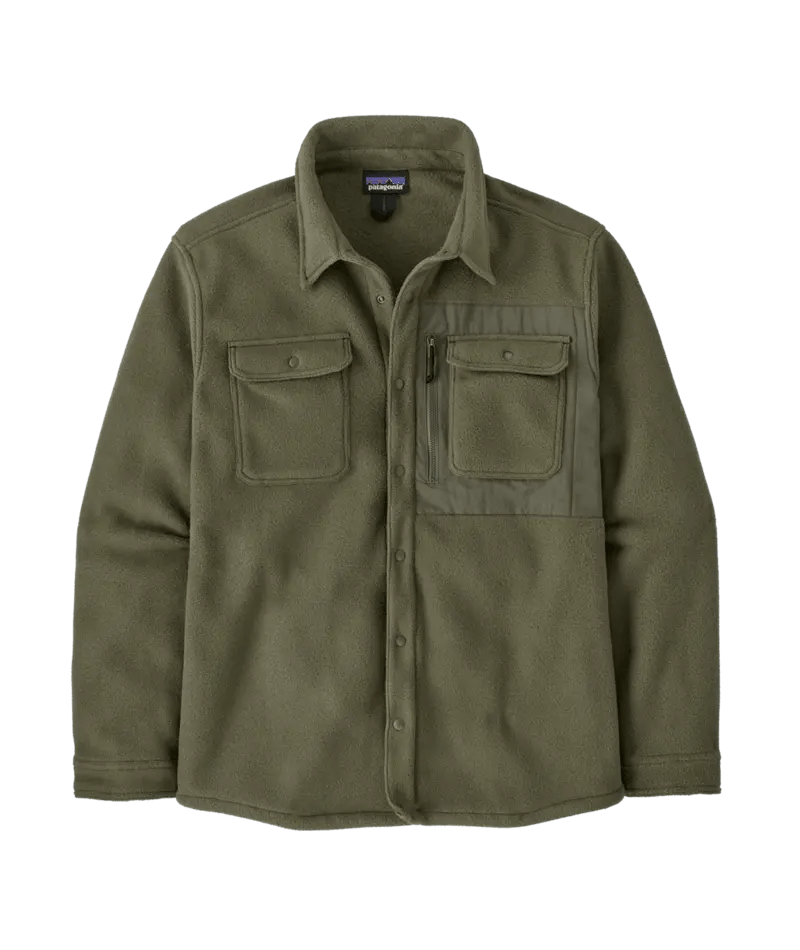 Men's Synchilla® Shirt Jacket in Basin Green | Patagonia Bend