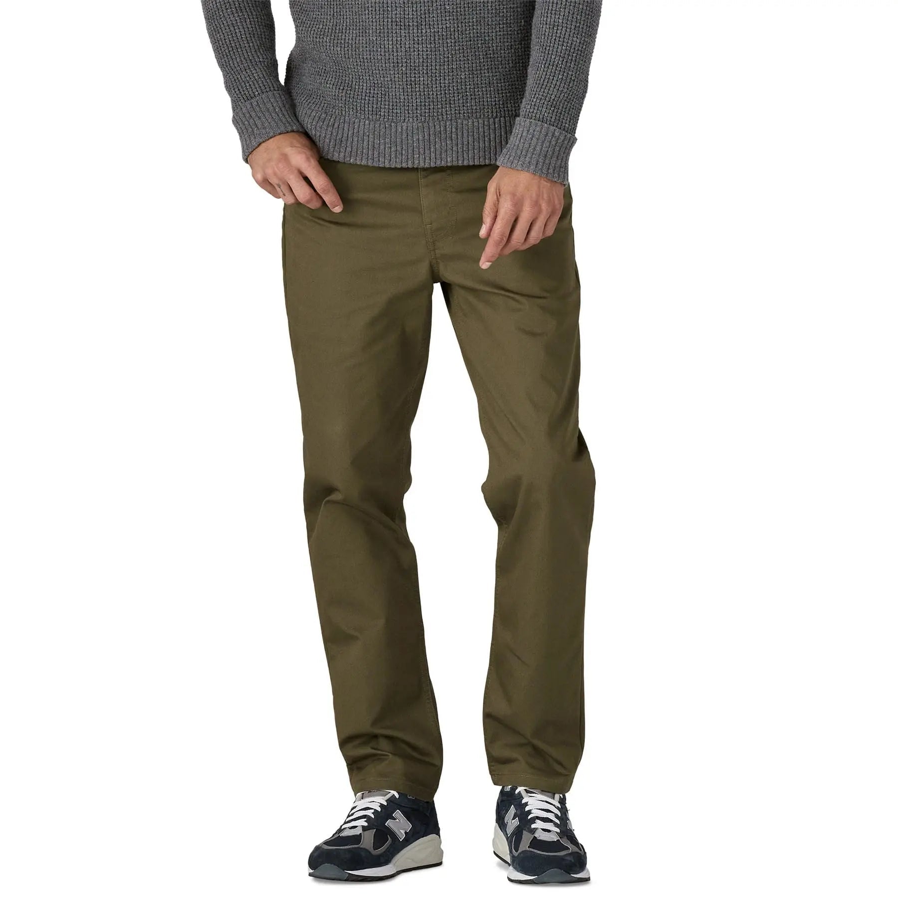 Men's Twill Traveler 5 - Pocket Pants - Regular in Basin Green | Patagonia Bend