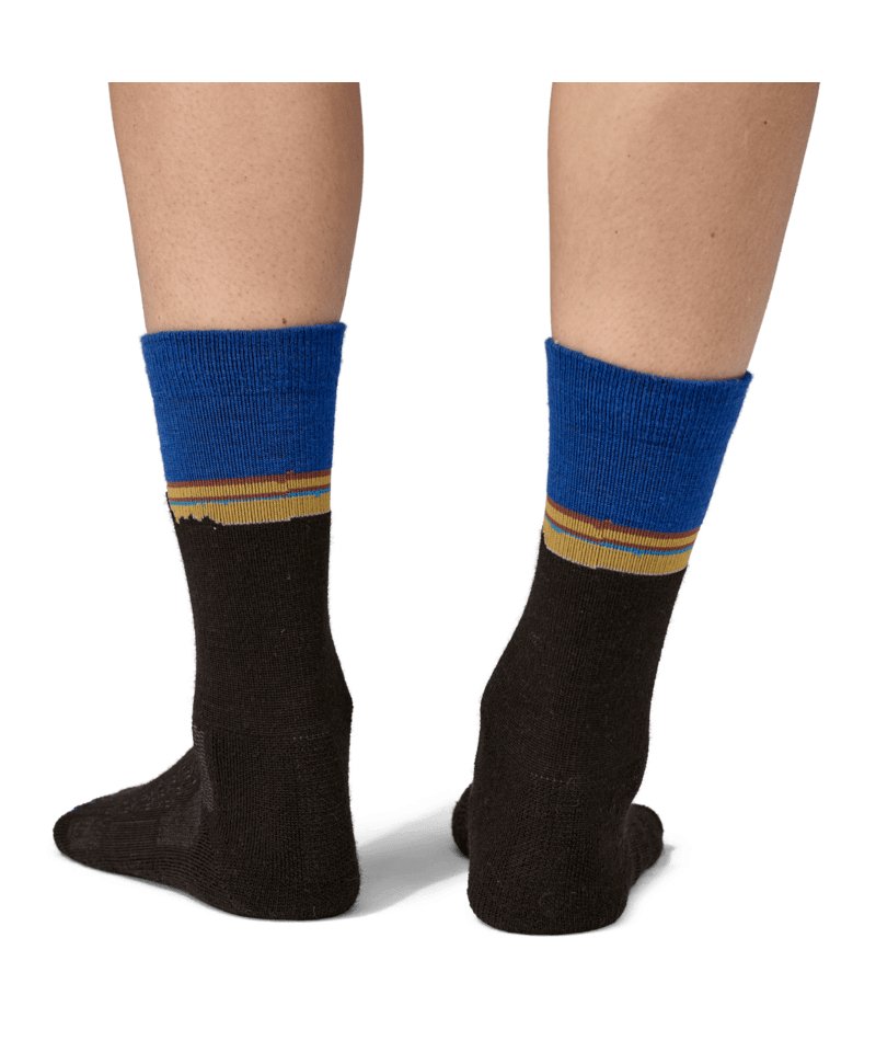 Merino Wool Blend Crew Socks in CLASSIC FITZ ROY: VIKING BLUE | Patagonia Bend